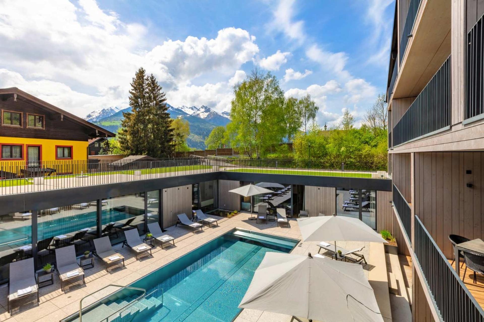 Emma Deluxe Aparthotel Ganzjaehrig Beheizter Aussenpool Piesendorf Luaran gambar